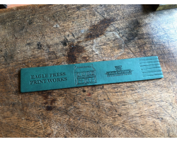 Eagle Press Print Works Leather Bookmark