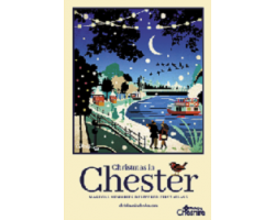 A3 Christmas River Dee Poster