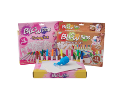 Blow Pen Set - Dinosaur