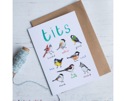Tits greetings card