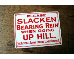 1900s Bearing Rein Enamel Sign