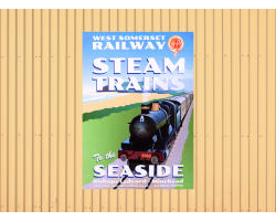Steam Trains to the Seaside Poster