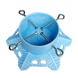 Blue snowflake 14 inch stand