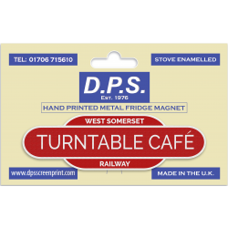 Turntable Cafe Fridge Magnet