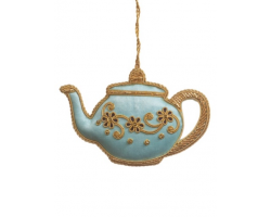 Blue Versailles Tea Pot Decoration