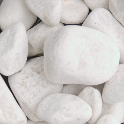 10 bags of White Cobbles 40-70mm