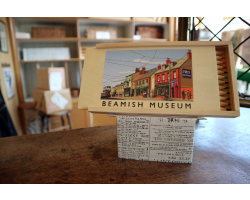 Beamish Town Travel Poster Wooden Pencil Case