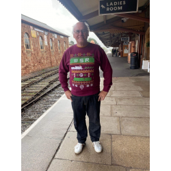 WSR Christmas Jumper Burgundy