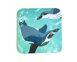Nicky Thompson Chester Zoo Coaster - Penguins
