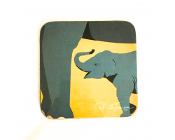 Nicky Thompson Chester Zoo Coaster - Elephants