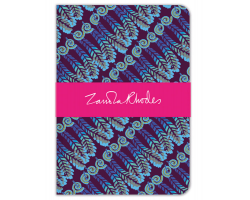 Zandra Rhodes Feather Stripes deluxe notebook