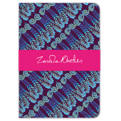 Zandra Rhodes Feather Stripes deluxe notebook
