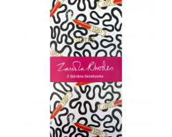 Zandra Rhodes x3 notebooks