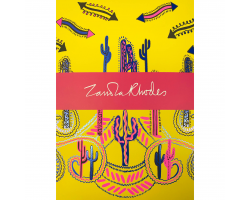 Zandra Rhodes Cactus Yellow A5 notebook